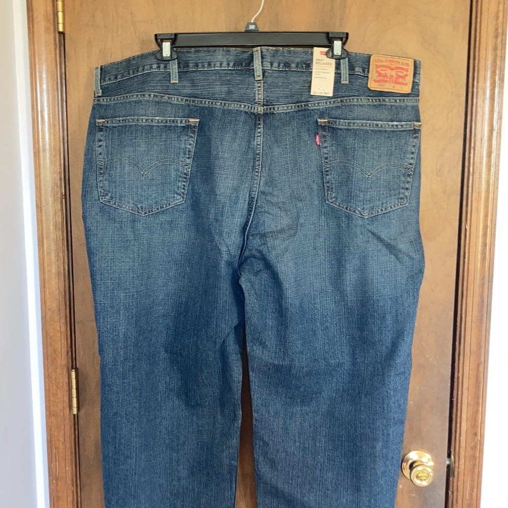 Relisted Levi’s 550 relaxed jean loose through thigh tapered leg cotton 38 46 50 - Picture 11 of 17